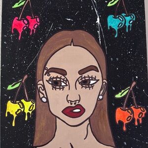 Colorful Abstract Portrait Art Print